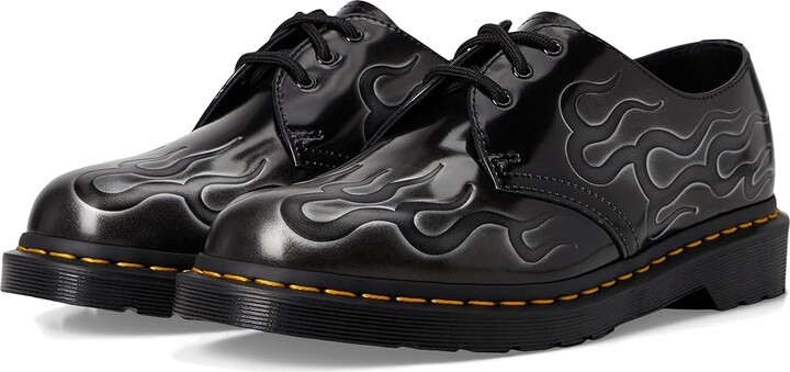 Dr. Martens 1461 Inferno Shoes Silver : UK 3 (US Men's 4 - Women's 5) Medium, Leather