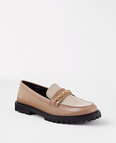 Thumbnail for your product : Ann Taylor Chain Leather Loafers