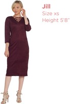 Thumbnail for your product : G.I.L.I. Got It Love It G.I.L.I. Faux Suede Lace-up Dress