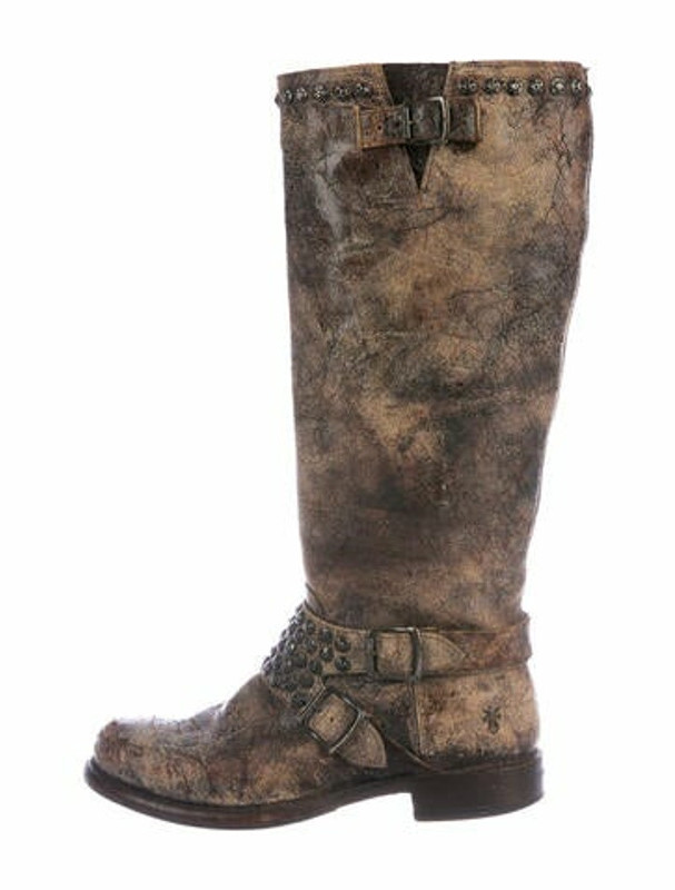 frye boots distressed leather