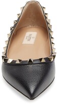 Thumbnail for your product : Valentino Garavani Rockstud Pointed Toe Flat