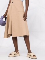 Thumbnail for your product : Peserico Asymmetric Mid-Length Wrap Skirt