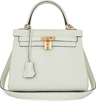 Hermes Craie Off White Sellier Epsom Gold Hardware Kelly 25 Handbag Bag –  MAISON de LUXE