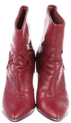 IRO Pointed-Toe Leather Booties