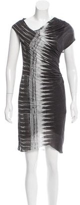Helmut Lang Asymmetrical Printed Dress