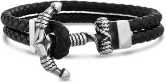 Reinforcements Anchor Clasp Duo Strand Braided Bracelet