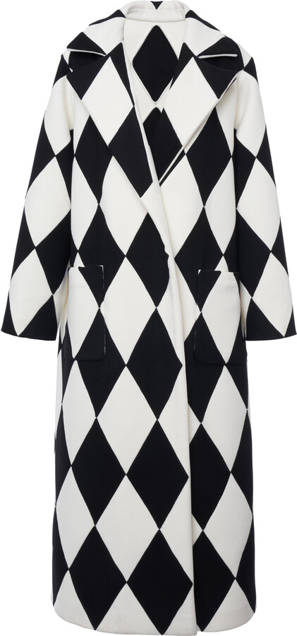Valentino Intarsia Wool-Cashmere Coat ShopStyle
