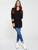 Thumbnail for your product : Very Mesh PanelLongline Jumper - Black