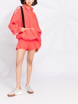 Thumbnail for your product : Stella McCartney Logo-Print High-Waisted Running Shorts