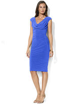 Thumbnail for your product : Lauren Ralph Lauren Matte Jersey Cowlneck Dress