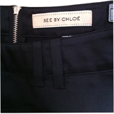 Thumbnail for your product : See by Chloe Black Silk Skirt
