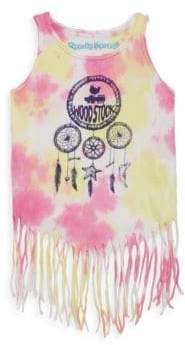 Rowdy Sprout Toddler, Little Girl's & Girl's Dream Catcher Fringe Cotton Tank Top
