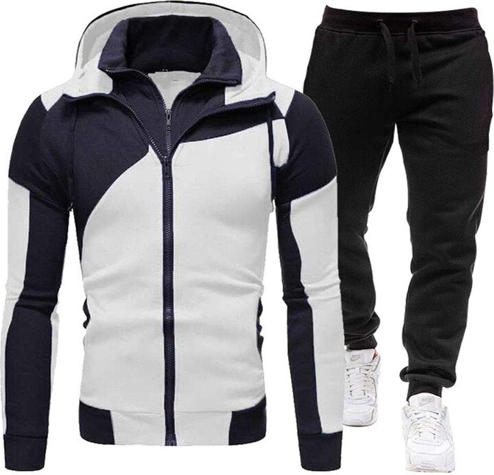 EKLENTSON Mens Elasticated Fit Jogger Sweatpants Cotton Running Zip Pockets Pants for Men 