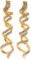 Thumbnail for your product : Oscar de la Renta Pave Crystal Spiral Earrings