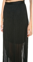 Thumbnail for your product : Alice + Olivia Caitlin Fringe Maxi Skirt