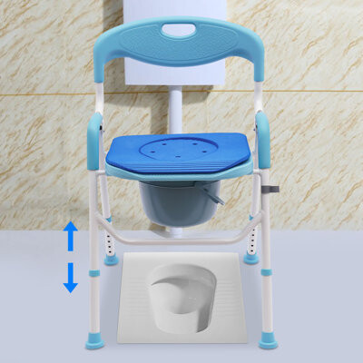 DENFER Shower Folding Toilet Seat with Commode