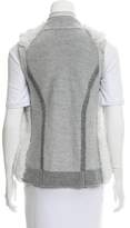 Thumbnail for your product : Vince Fur-Paneled Wool Vest