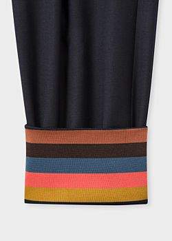 Paul Smith Men's Navy Wool Casual Trouser