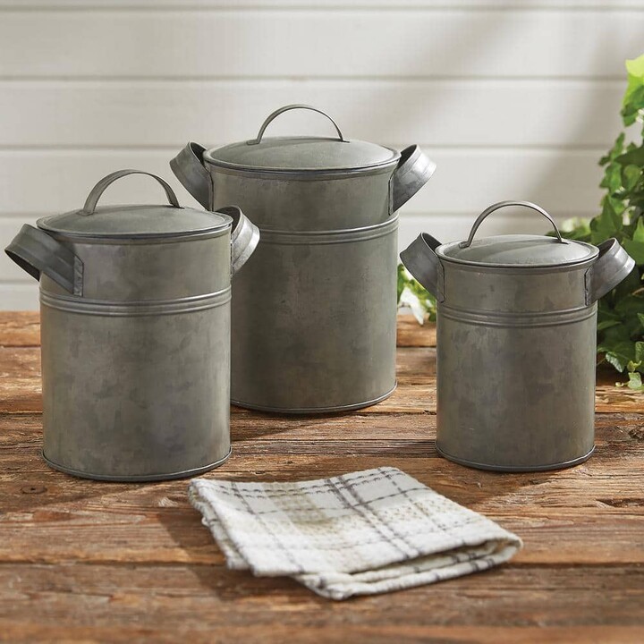 Park Designs Vintage Metal Canister Set