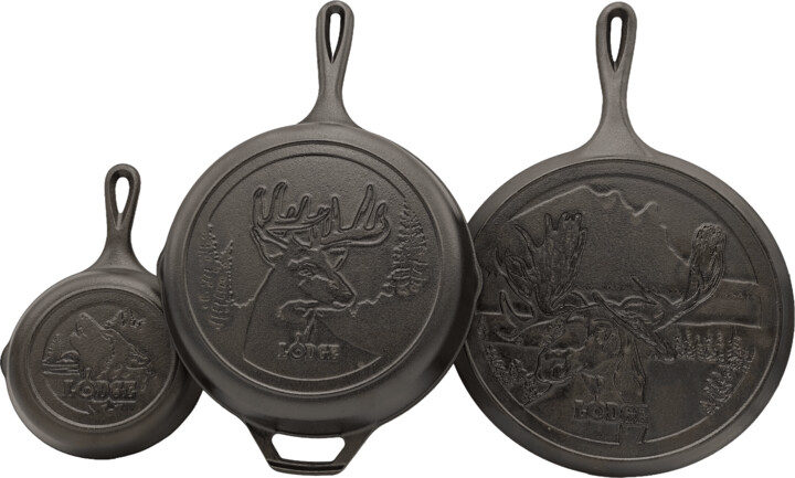 Lodge Cast Iron 3 Piece Wildlife Set
