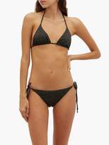 Thumbnail for your product : The Upside Jodhi Army Leopard-print Triangle Bikini Top - Womens - Leopard