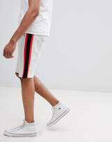Thumbnail for your product : ASOS Design Tall Skinny Shorts With Contrast Side Stripe Panels