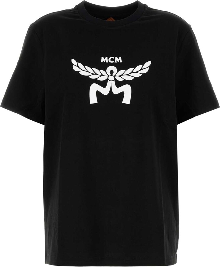 MCM Black Cotton T-shirt