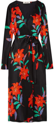 Diane von Furstenberg Tilly Floral-print Silk Crepe De Chine Wrap Dress