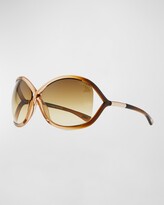 Thumbnail for your product : Tom Ford Whitney Cross-Bridge Sunglasses, Rose/Brown
