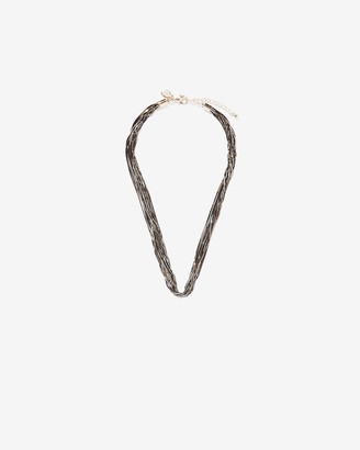 Express Multi Row Cut Chain Necklace