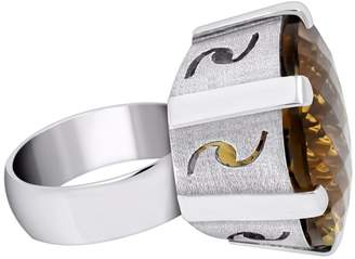 Sarah Kosta - Tuscany Fancy Cut Smoky Quartz Ring In Sterling Silver
