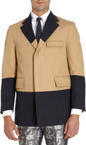 Thumbnail for your product : Thom Browne Colorblock Twill Chapel Overcoat