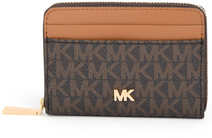 MICHAEL Michael Kors Portacarte Mott 2 Zip Marrone - ShopStyle Women's  Fashion