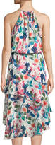 Thumbnail for your product : Parker Allister Floral-Print Silk Dress