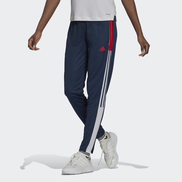 adidas pants women red