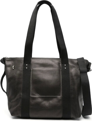 Rick Owens Trolley leather tote bag - ShopStyle