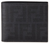 Thumbnail for your product : Fendi Zucca Coated Canvas Bi-Fold Wallet, Black