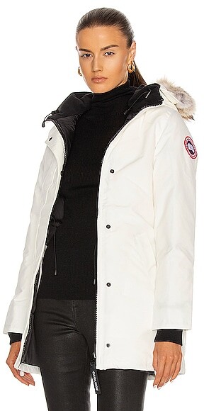 Canada Goose Victoria Parka in White - ShopStyle Down & Puffer Coats