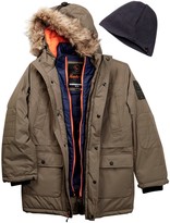 Thumbnail for your product : Hawke & Co Faux Fur Trim Hooded Expedition Vestee Parka (Big Boys)
