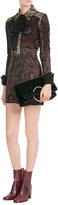 Thumbnail for your product : Victoria Beckham Spiral Clutch with Leather and Shearling