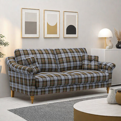 Romero Vintage Plaid Sofa 66.9'' Sofa