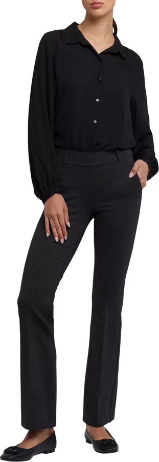 NYDJ Marilyn Faux Leather Straight Leg Pants ShopStyle Trousers