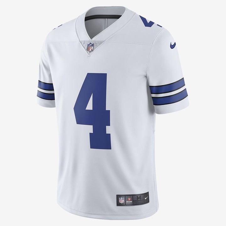 men's dallas cowboys dak prescott nike navy alternate game jersey