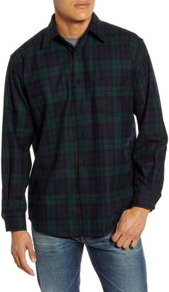 Pendleton Lodge Plaid Button-Up Wool Flannel Shirt