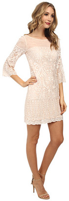 Laundry by Shelli Segal Windsor Embroidered Mesh A-Line