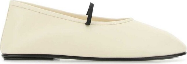 The Row Elasticated-Strap Ballerina Flats