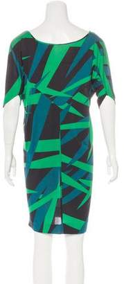 Diane von Furstenberg Silk Geometric Print Dress