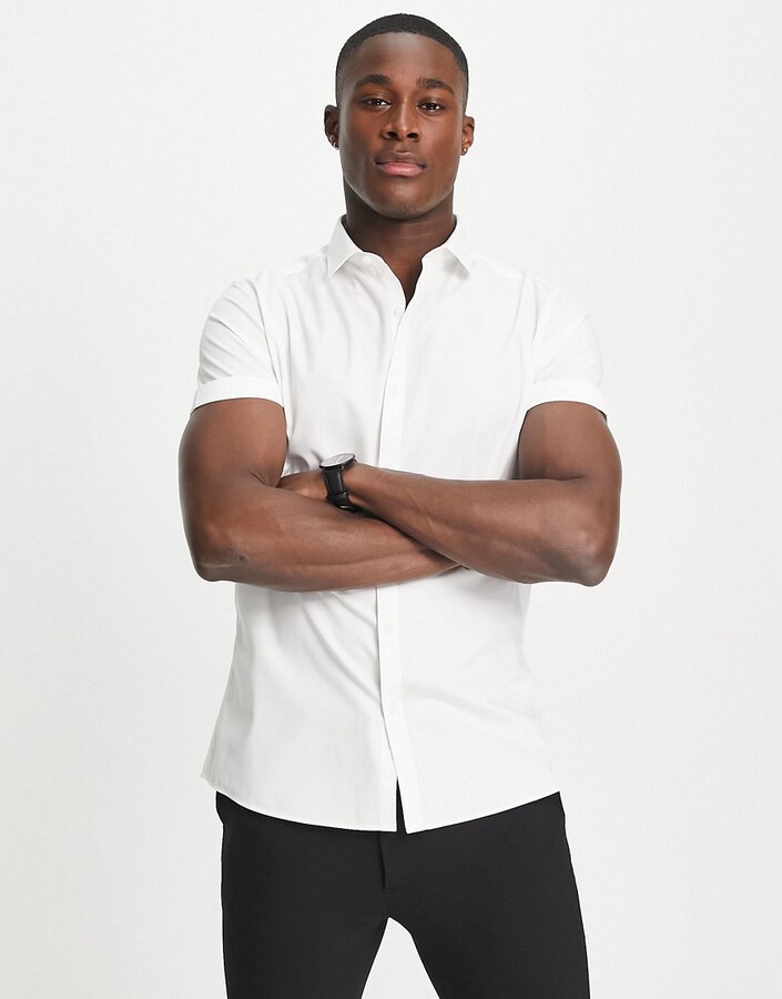 mens short sleeve formal shirts sale