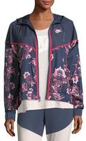 Thumbnail for your product : Nike Floral-Print Sportswear Jacket