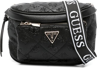 NEW GUESS Women's Mauve Pink Logo Debossed Crossbody Satchel Handbag + Pouch